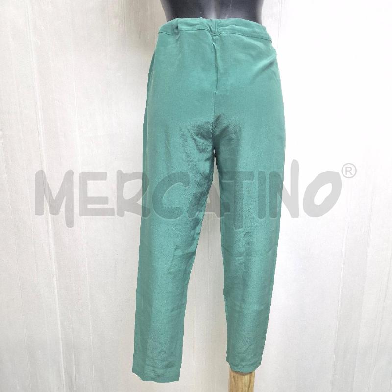 PANTALONE DONNA HERMBRA VERDE SETA | Mercatino dell'Usato Cervia 4