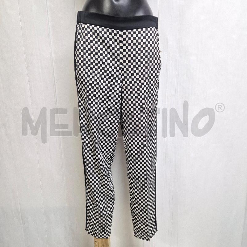 PANTALONE DONNA INTRED BIANCONERO QUADRI | Mercatino dell'Usato Cervia 1