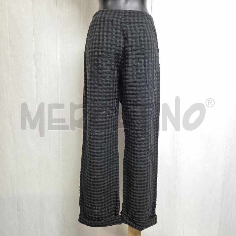 PANTALONE DONNA LIVIANA CONTI QUADRI GRIGIO NERO | Mercatino dell'Usato Cervia 3