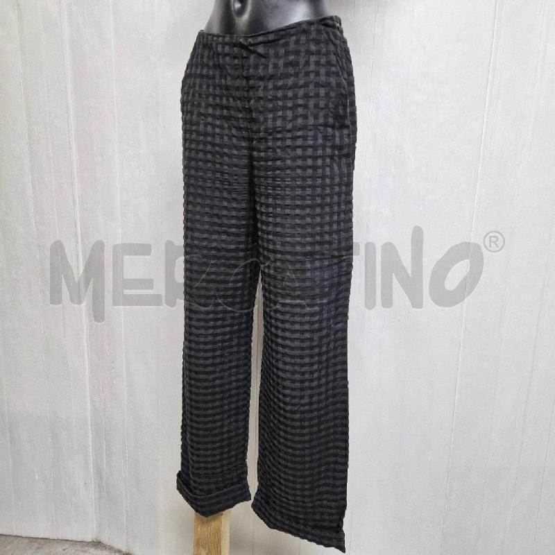 PANTALONE DONNA LIVIANA CONTI QUADRI GRIGIO NERO | Mercatino dell'Usato Cervia 4