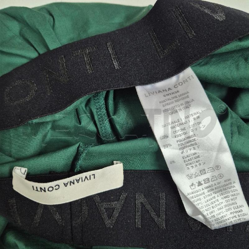 PANTALONE DONNA LIVIANA CONTI VERDE MISTO COTONE | Mercatino dell'Usato Cervia 5