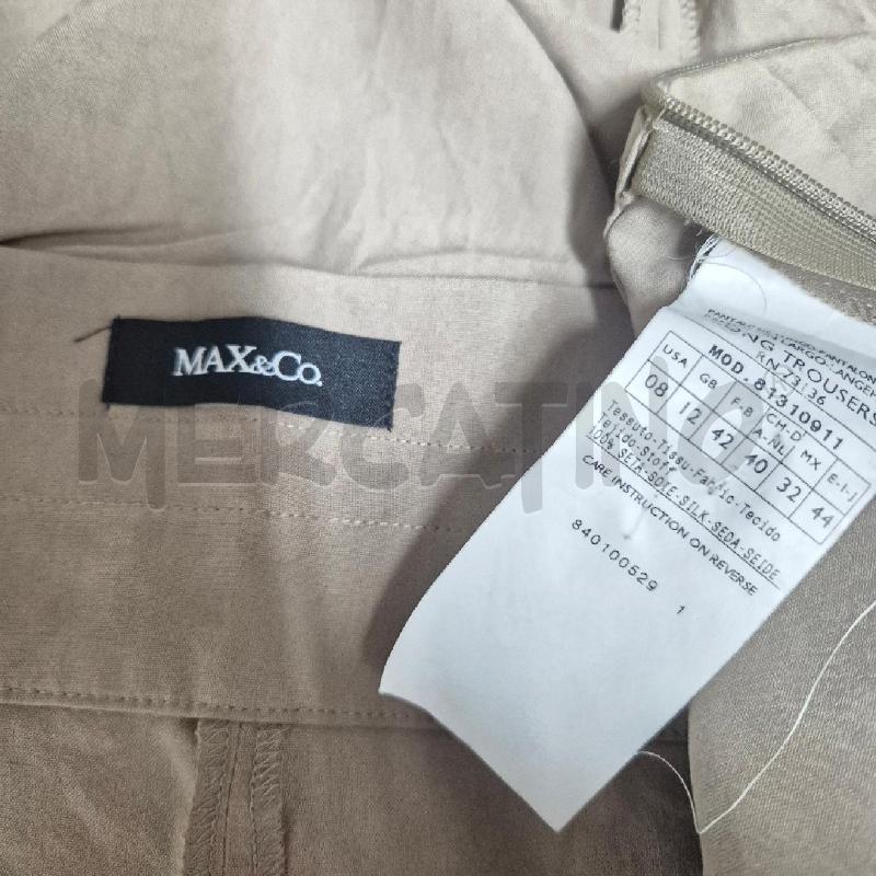 PANTALONE DONNA MAX&CO BEIGE SETA | Mercatino dell'Usato Cervia 5