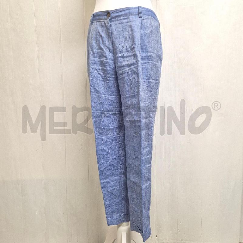 PANTALONE DONNA NEWYORKINDUSTRIE BIANCA BLU SPINATO | Mercatino dell'Usato Cervia 3