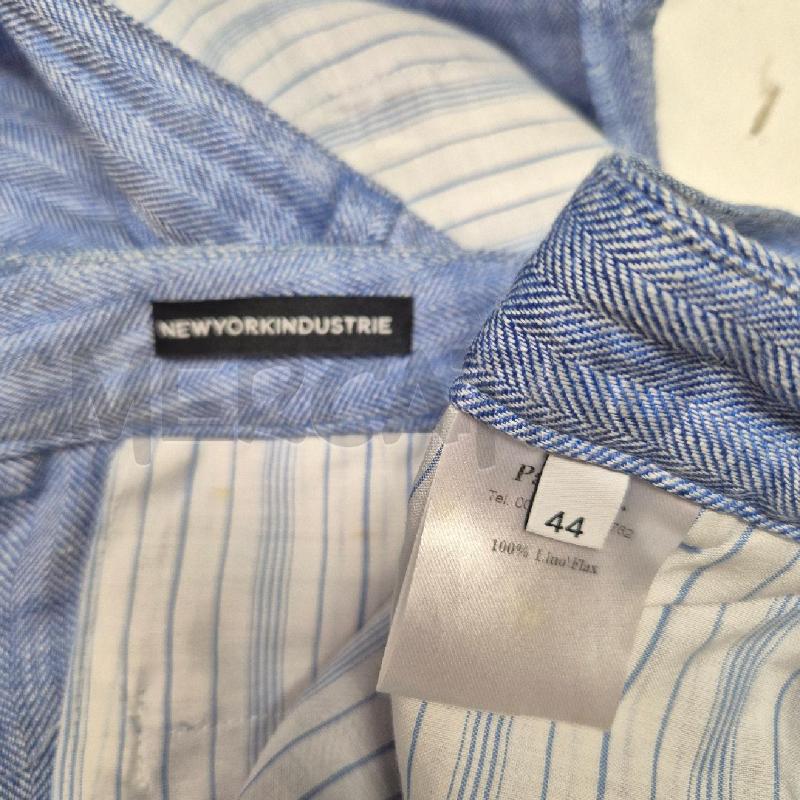 PANTALONE DONNA NEWYORKINDUSTRIE BIANCA BLU SPINATO | Mercatino dell'Usato Cervia 5