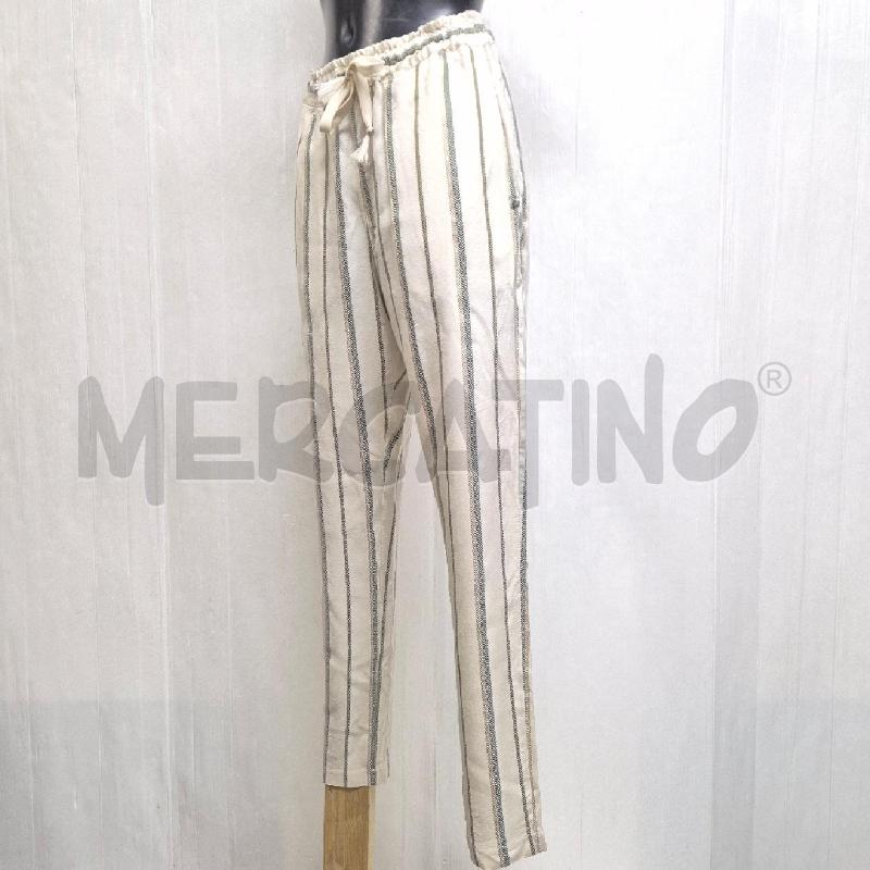PANTALONE DONNA OTTOD'AME PANNA GESSATO VERDE BEIGE | Mercatino dell'Usato Cervia 3