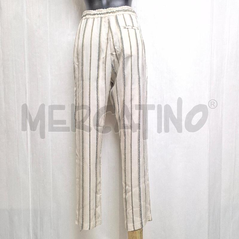 PANTALONE DONNA OTTOD'AME PANNA GESSATO VERDE BEIGE | Mercatino dell'Usato Cervia 4