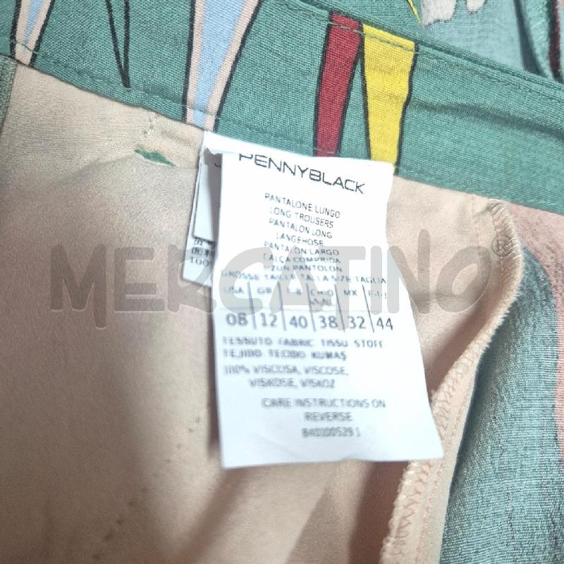 PANTALONE DONNA PENNYBLACK VERDE FIORI | Mercatino dell'Usato Cervia 5
