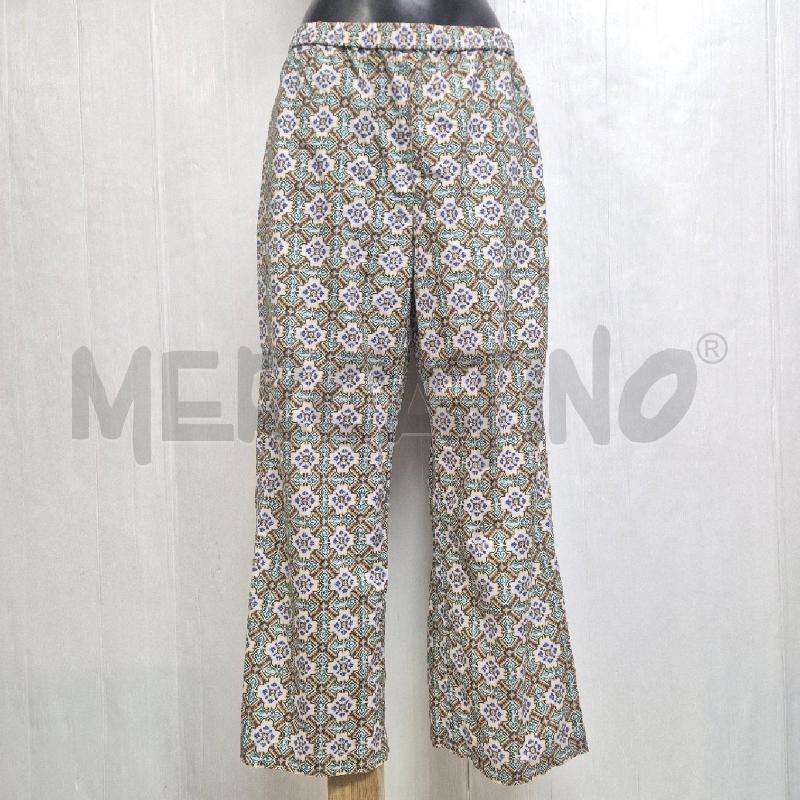 PANTALONE DONNA WEEKEND MAXMARA BIANCA FANTASIA MAIOLICA | Mercatino dell'Usato Cervia 1