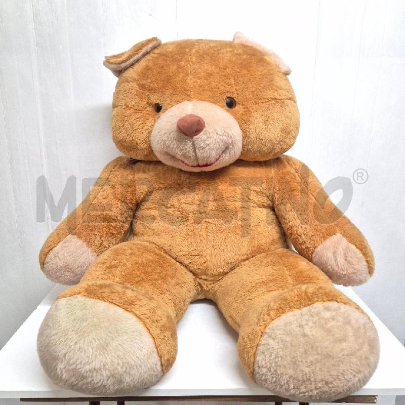 PELUCHE ORSO GROSSO CON FIOCCO MARRONE | Mercatino dell'Usato Cervia 1