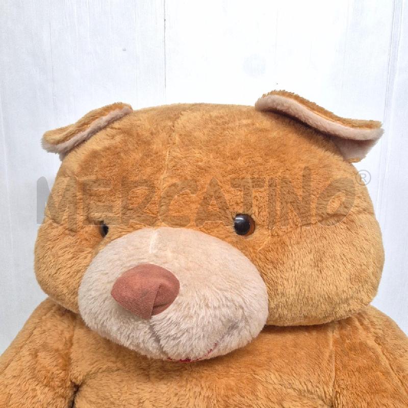 PELUCHE ORSO GROSSO CON FIOCCO MARRONE | Mercatino dell'Usato Cervia 2