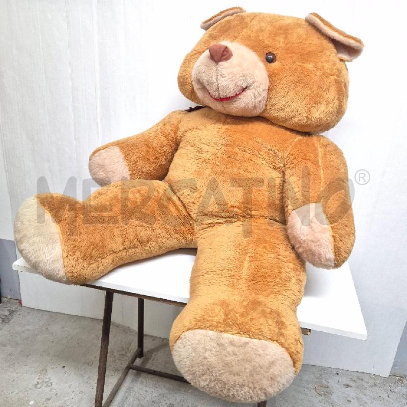 PELUCHE ORSO GROSSO CON FIOCCO MARRONE | Mercatino dell'Usato Cervia 3