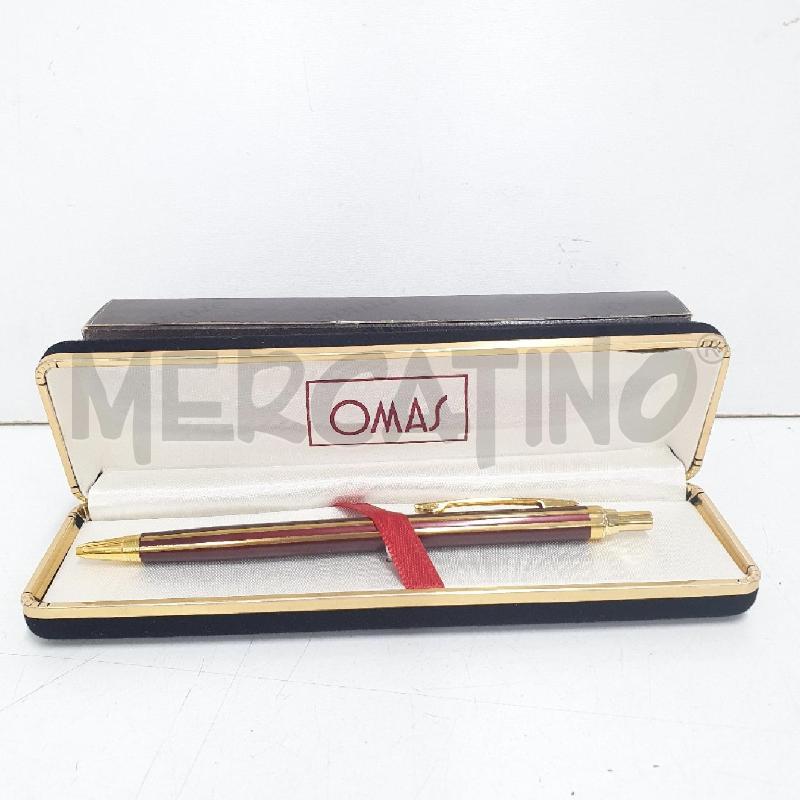 PENNA A SFERA OMAS BORDEAUX RIGHE DORATE | Mercatino dell'Usato Cervia 1