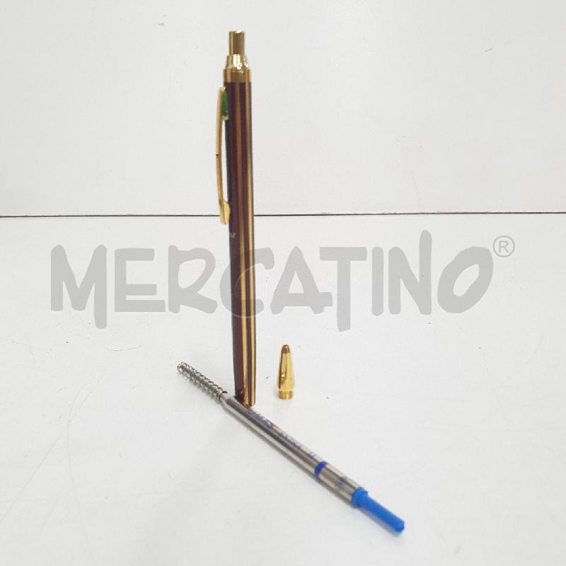 PENNA A SFERA OMAS BORDEAUX RIGHE DORATE | Mercatino dell'Usato Cervia 4