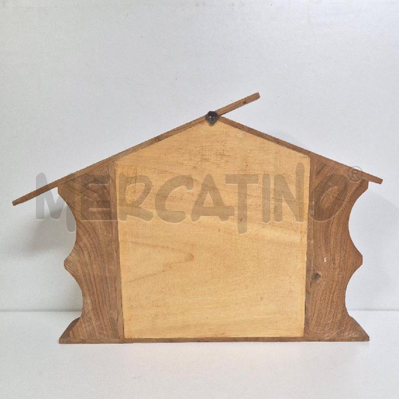 PENSILINO LEGNO PORTAOGGETTI FONDO VELLUTO ROSSO | Mercatino dell'Usato Cervia 5