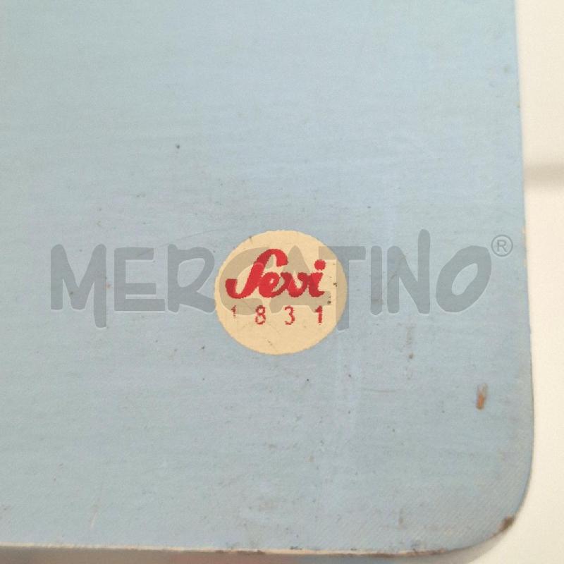 PIANOLA IN LEGNO ARANCIONE CELESTE | Mercatino dell'Usato Cervia 4
