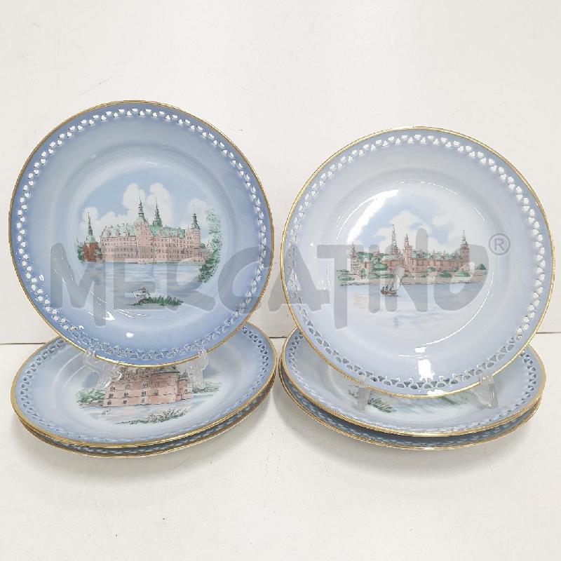 PIATTINI PZ. 6 EREMITAGESLOTTET COPENNHAGEN | Mercatino dell'Usato Cervia 2