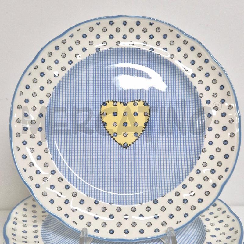 PIATTINI PZ. 6 RICHARD GINORI BIANCO AZZURRO CUORI | Mercatino dell'Usato Cervia 2