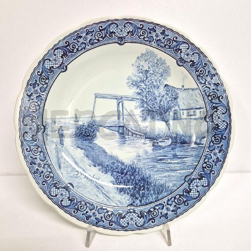 PIATTO APPENDERE DELFS BOCH BIANCO BLU | Mercatino dell'Usato Cervia 2
