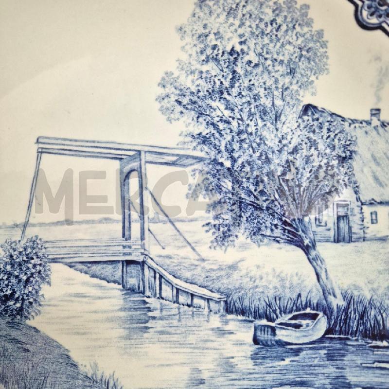 PIATTO APPENDERE DELFS BOCH BIANCO BLU | Mercatino dell'Usato Cervia 3