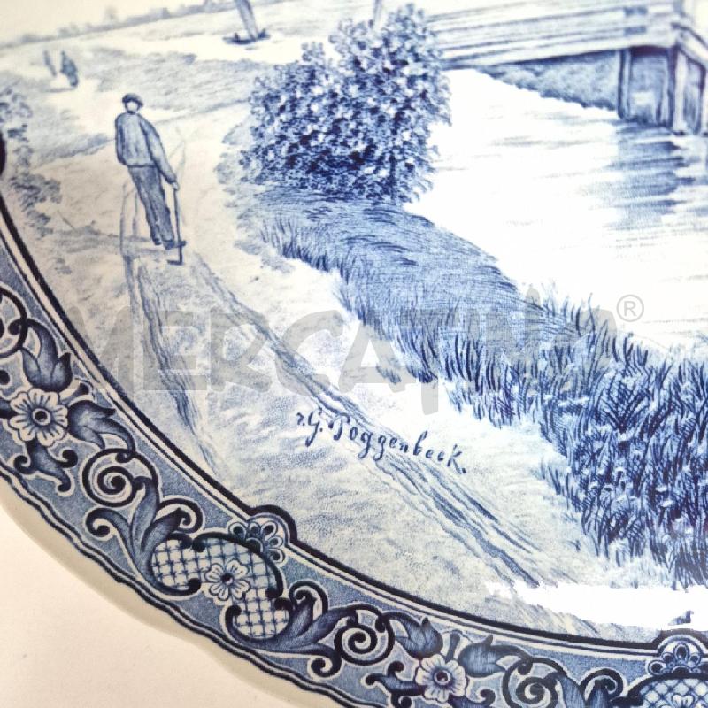 PIATTO APPENDERE DELFS BOCH BIANCO BLU | Mercatino dell'Usato Cervia 4