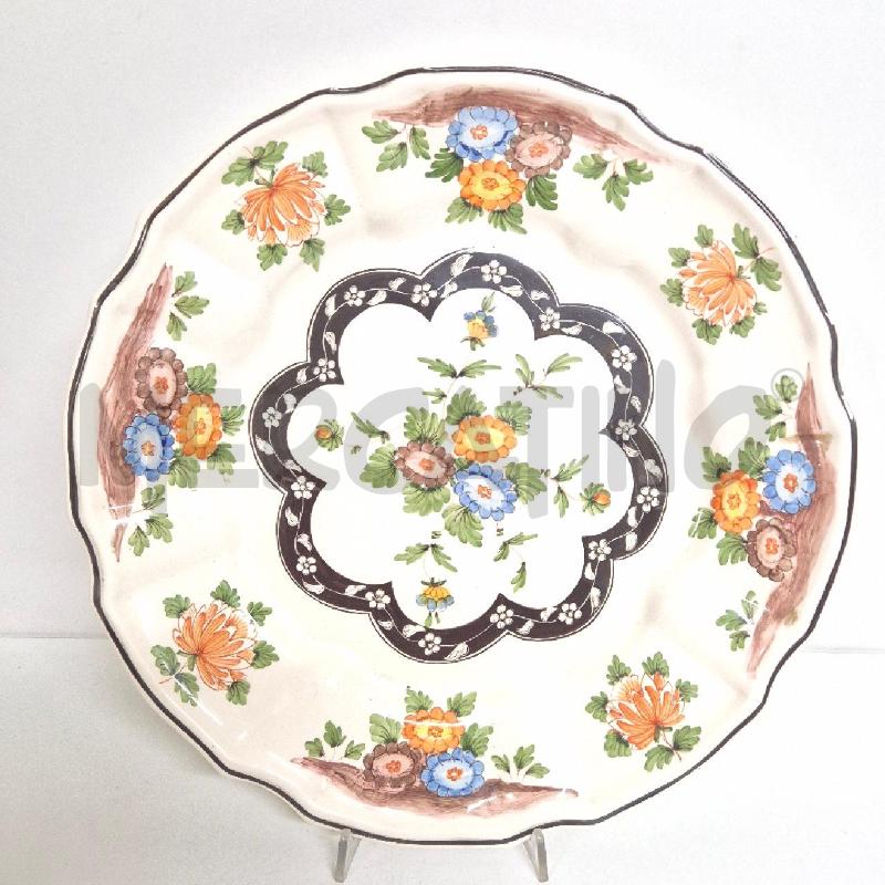 PIATTO CAPUANI ESTE PANNA FIORI | Mercatino dell'Usato Cervia 2