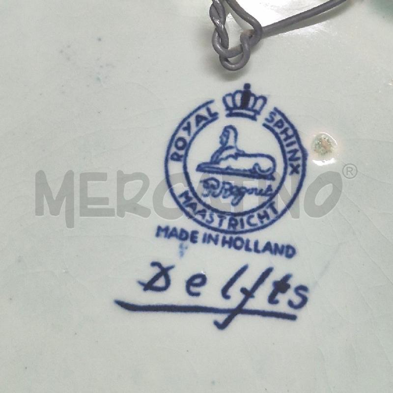 PIATTO DECORATIVO DELFTS ROYAL SPHINX MAASTRICHT | Mercatino dell'Usato Cervia 5