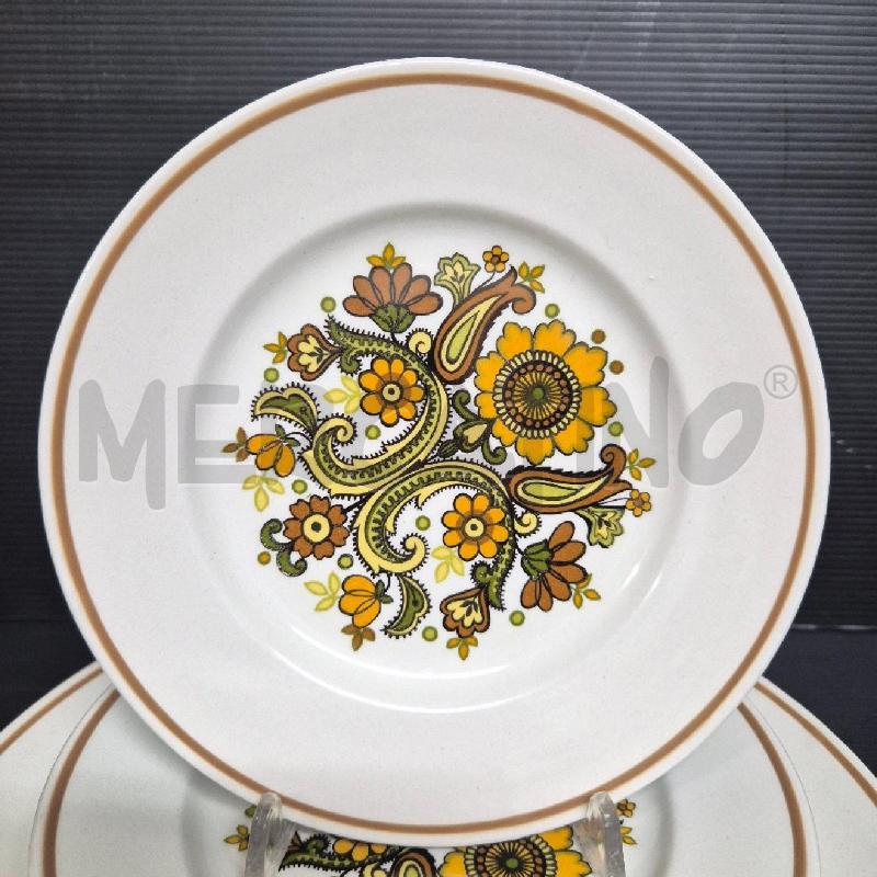 PIATTO + 6 PIATTINI H.CRINDLEY&CO LTO ENGLAND SATIN WHITE | Mercatino dell'Usato Cervia 2