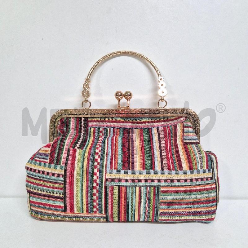 POCHETTE ARTIGIANALE RIGHE COLOR MARY | Mercatino dell'Usato Cervia 1