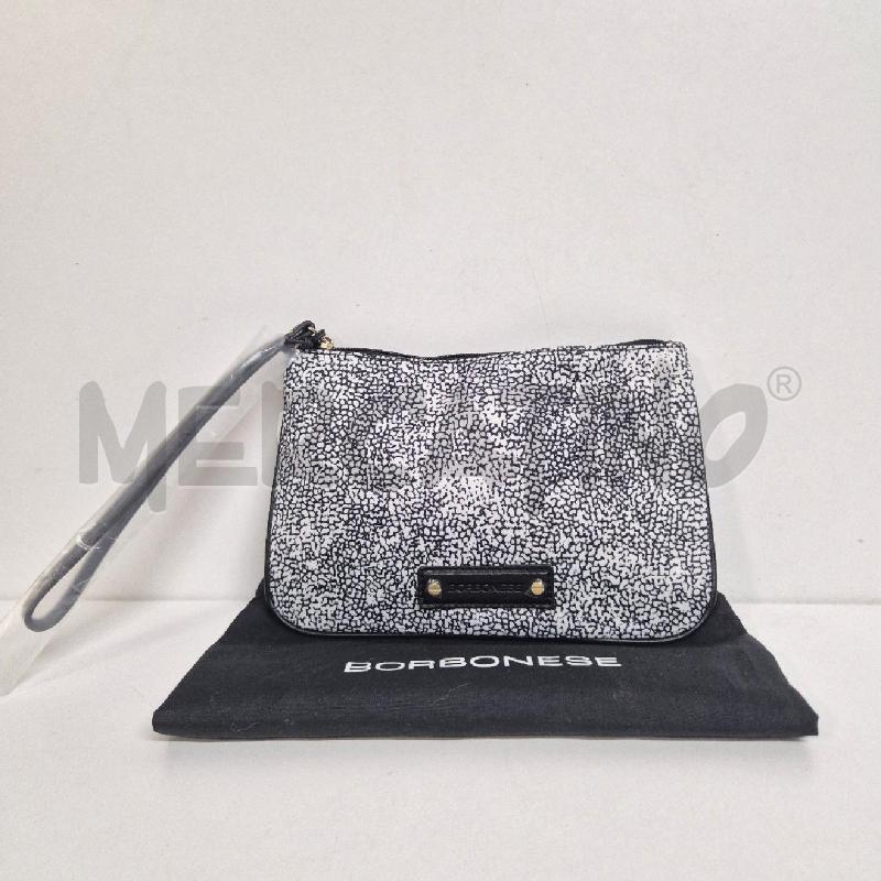 POCHETTE BORBONESE STAMPA TAPIRO NERO BIANCO | Mercatino dell'Usato Cervia 1