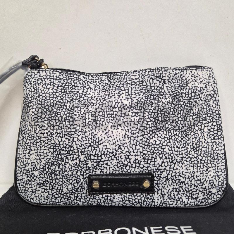 POCHETTE BORBONESE STAMPA TAPIRO NERO BIANCO | Mercatino dell'Usato Cervia 2
