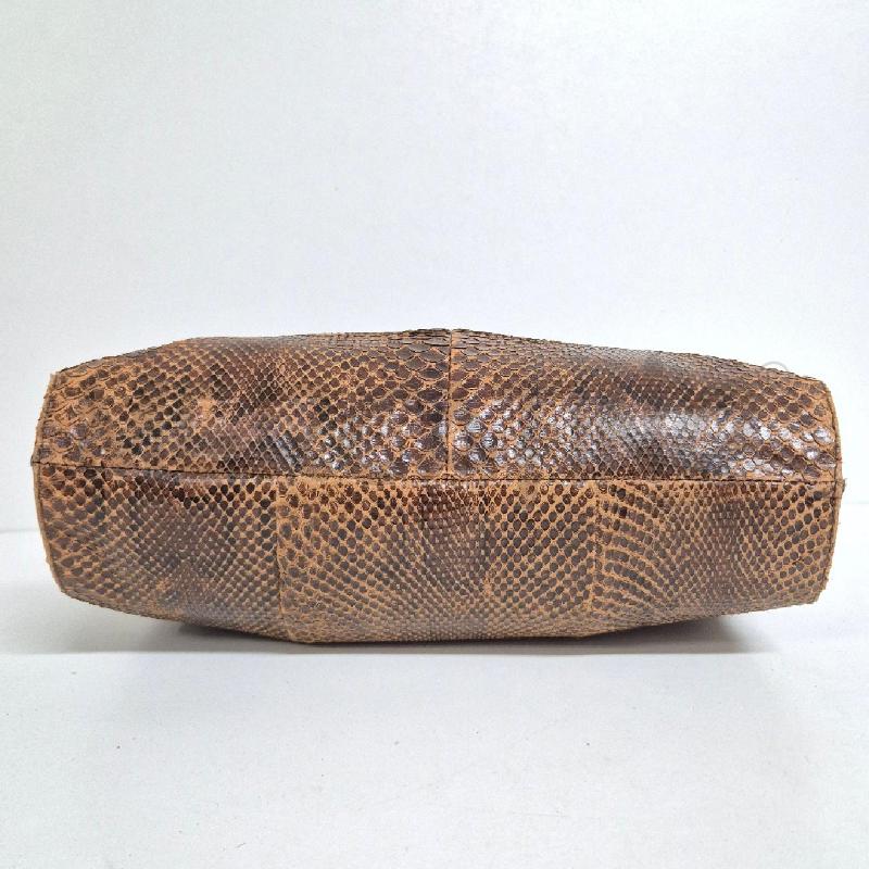 POCHETTE RETTILE INTERNO JEANS MARRONE | Mercatino dell'Usato Cervia 4