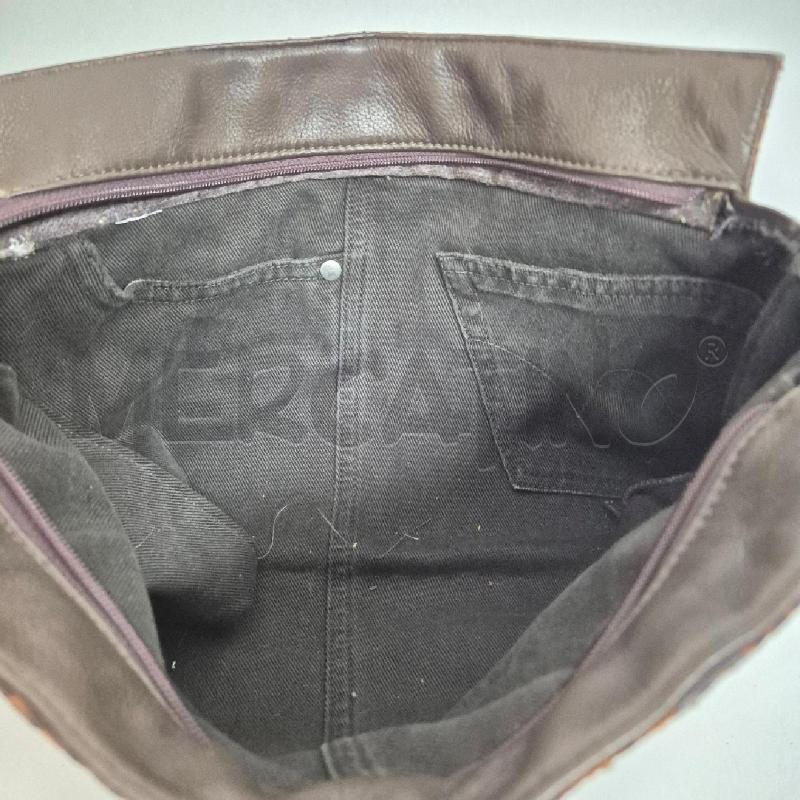 POCHETTE RETTILE INTERNO JEANS MARRONE | Mercatino dell'Usato Cervia 5