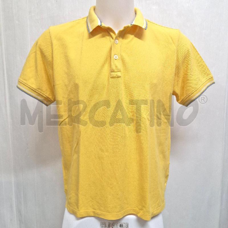POLO UOMO ALTEA GIALLA PROFILO BIANCO GRIGIO | Mercatino dell'Usato Cervia 1
