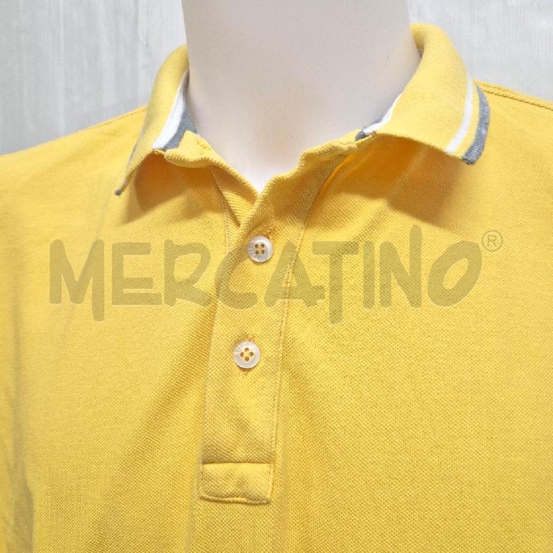 POLO UOMO ALTEA GIALLA PROFILO BIANCO GRIGIO | Mercatino dell'Usato Cervia 2
