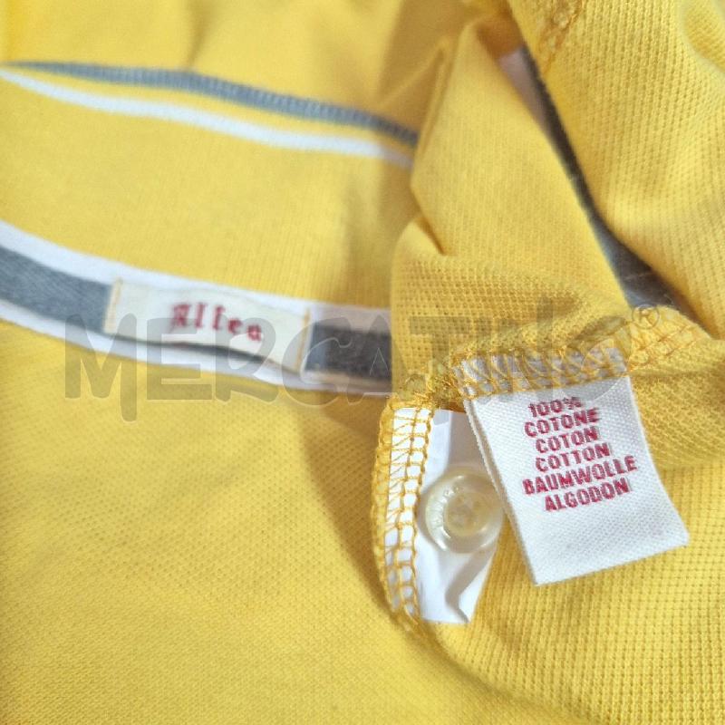 POLO UOMO ALTEA GIALLA PROFILO BIANCO GRIGIO | Mercatino dell'Usato Cervia 5