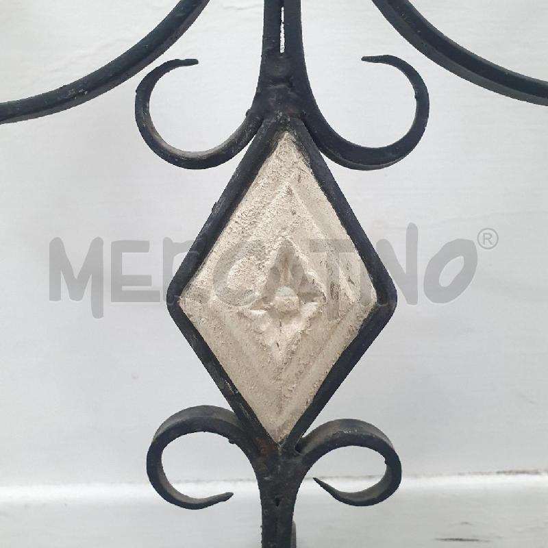 PORTA CANDELA FERRO 3 BRACCIA CANDELE GIALLE | Mercatino dell'Usato Cervia 4