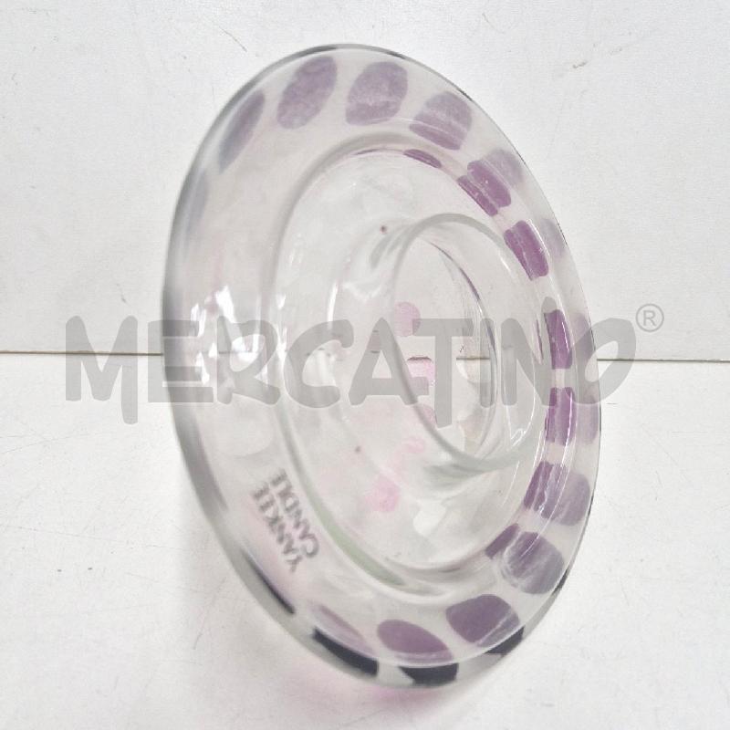 PORTA CANDELA YANKEE CANDLE BIANCO POIS VIOLA | Mercatino dell'Usato Cervia 4