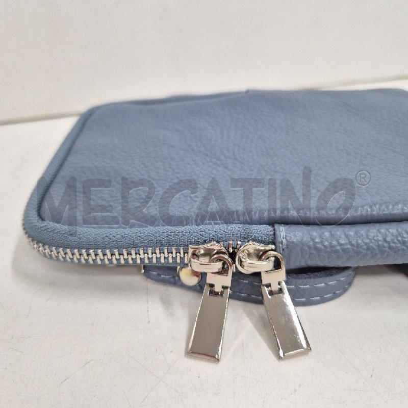 PORTA CELLULARE PELLE AZZURRO | Mercatino dell'Usato Cervia 4