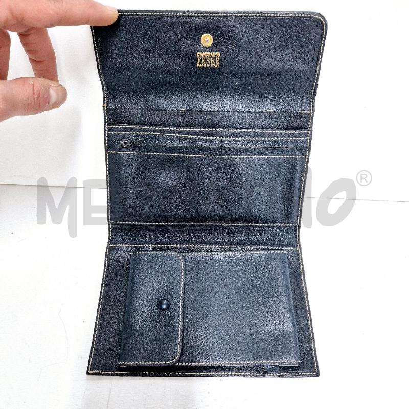 PORTA FOGLIO BLU VINTAGE FERRE' | Mercatino dell'Usato Cervia 3