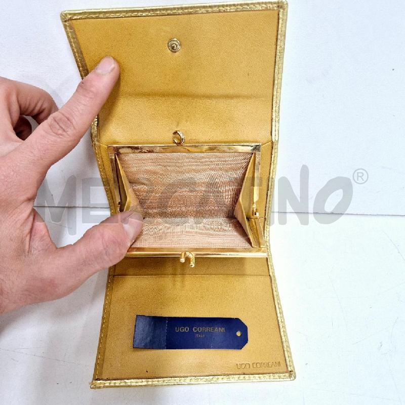 PORTA FOGLIO DONNA DORATO UGO CORREANI | Mercatino dell'Usato Cervia 4