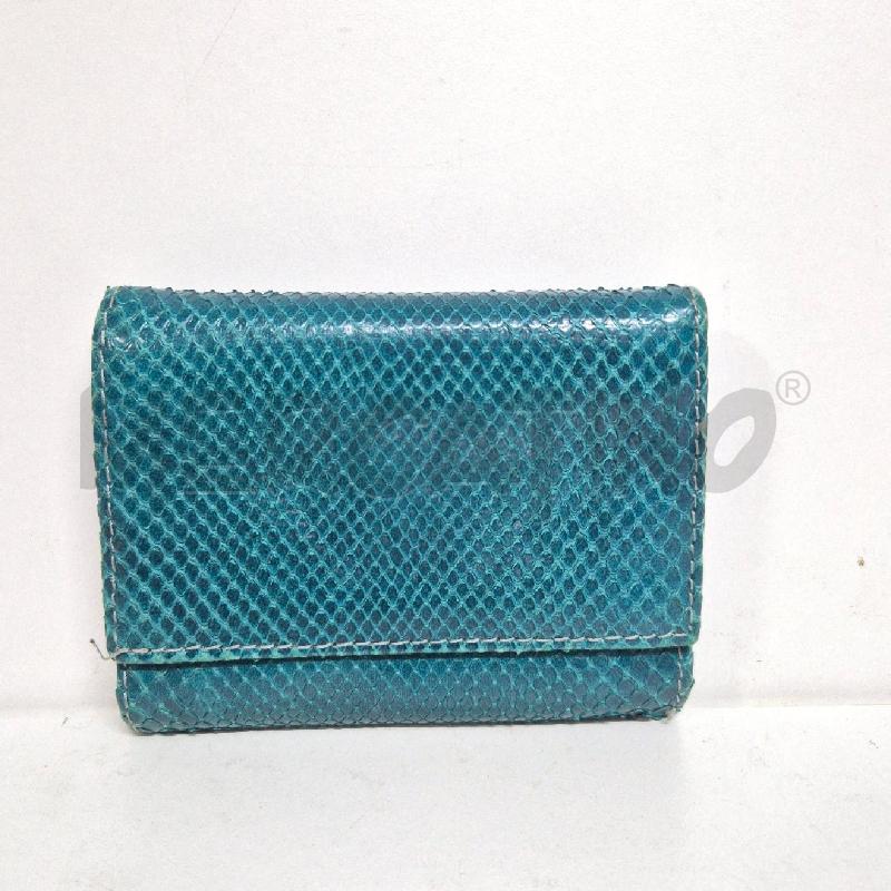 PORTA FOGLIO DONNA RETTILE VERDE SMERALDO | Mercatino dell'Usato Cervia 1