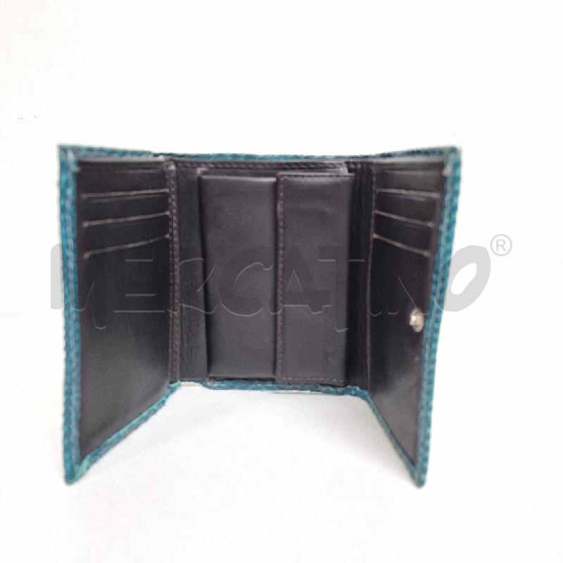 PORTA FOGLIO DONNA RETTILE VERDE SMERALDO | Mercatino dell'Usato Cervia 4