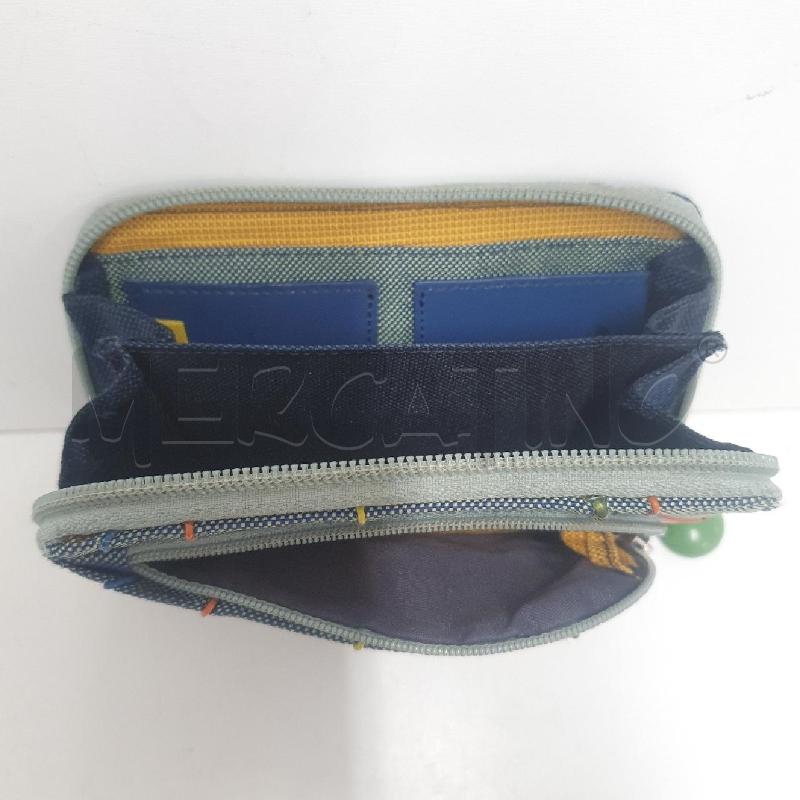PORTA FOGLIO GRIGIO+BLU MANDARINA | Mercatino dell'Usato Cervia 4