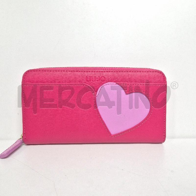 PORTA FOGLIO LIUJO FUCSIA CON CUORE | Mercatino dell'Usato Cervia 1