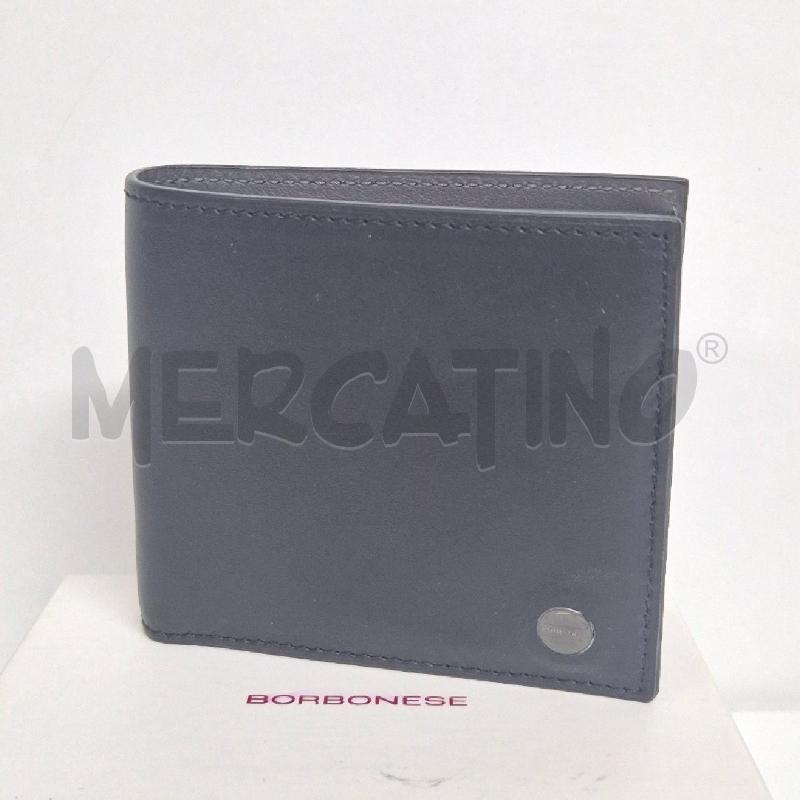 PORTA FOGLIO UOMO BORBONESE NUOVO NERO GRIGIO | Mercatino dell'Usato Cervia 1