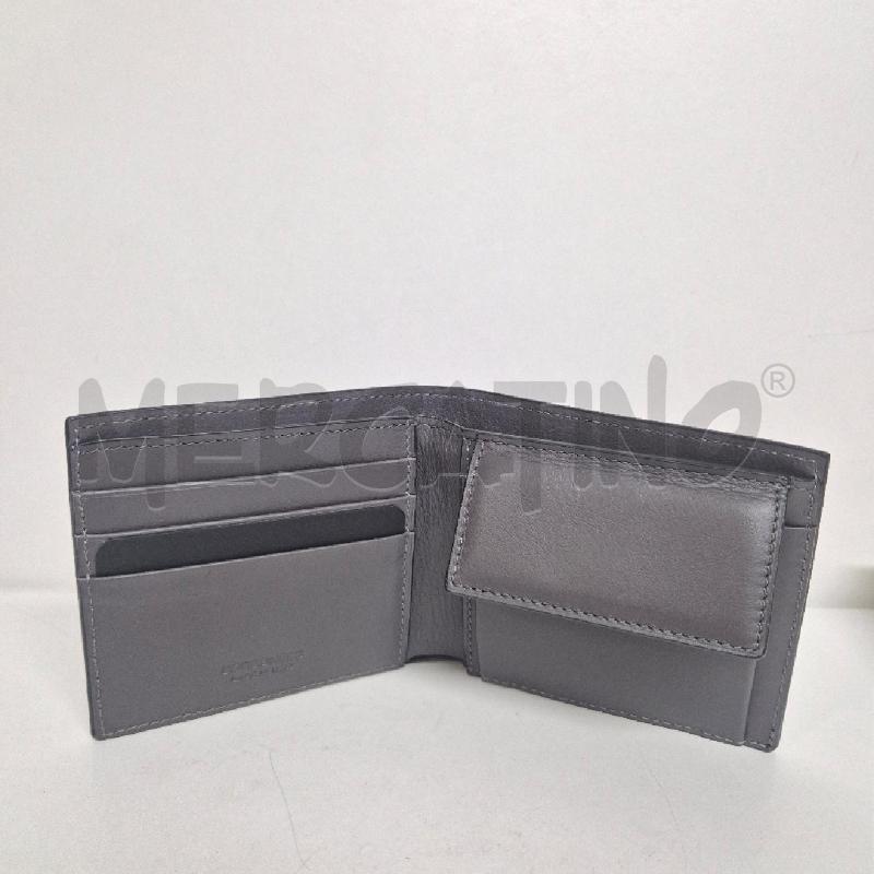 PORTA FOGLIO UOMO BORBONESE NUOVO NERO GRIGIO | Mercatino dell'Usato Cervia 5