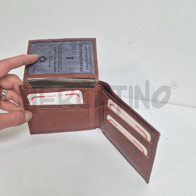PORTA FOGLIO UOMO I SANTI PELLE CUOIO | Mercatino dell'Usato Cervia 5