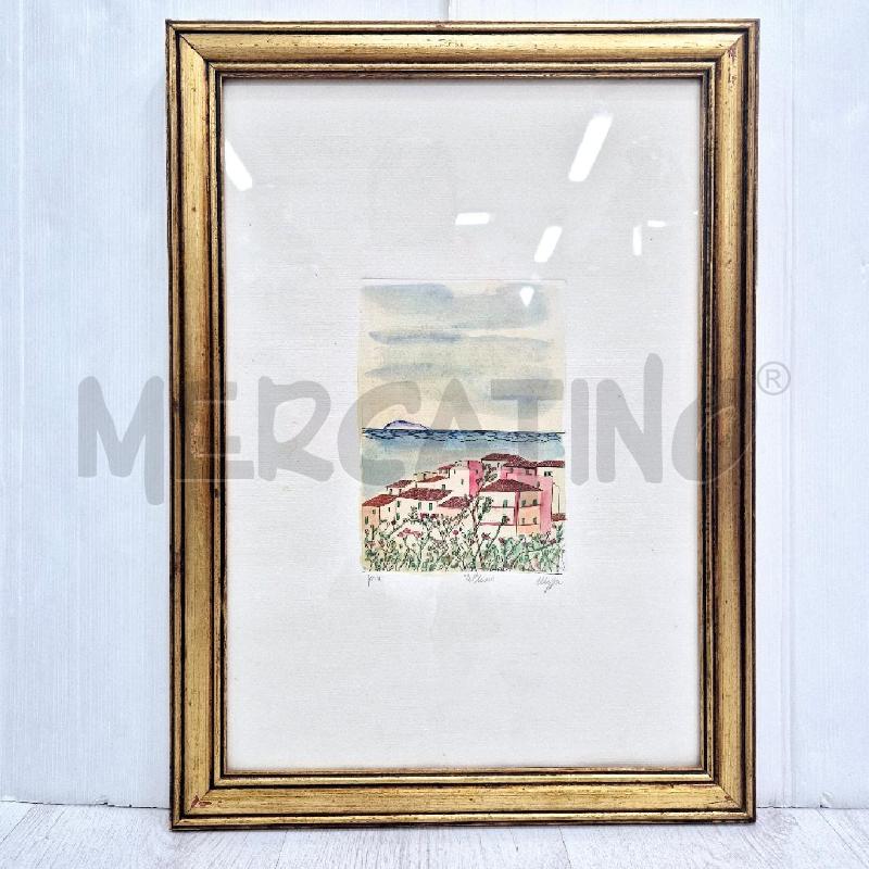 QUADRO ACQUAFORTE SALVATORE MAGAZZINI TELLARO | Mercatino dell'Usato Cervia 1