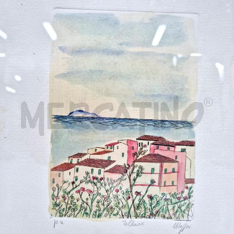 QUADRO ACQUAFORTE SALVATORE MAGAZZINI TELLARO | Mercatino dell'Usato Cervia 2