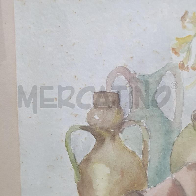 QUADRO ACQUERELLO MIRA BASSI BASI FIORI | Mercatino dell'Usato Cervia 3